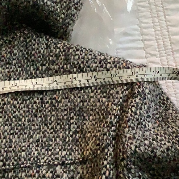 Sportmax Tweed Toggle Buttons Hooded Fall Wool Coat 14/L - Picture 14 of 15